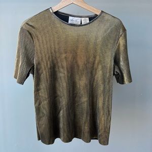 Vintage Metallic Top